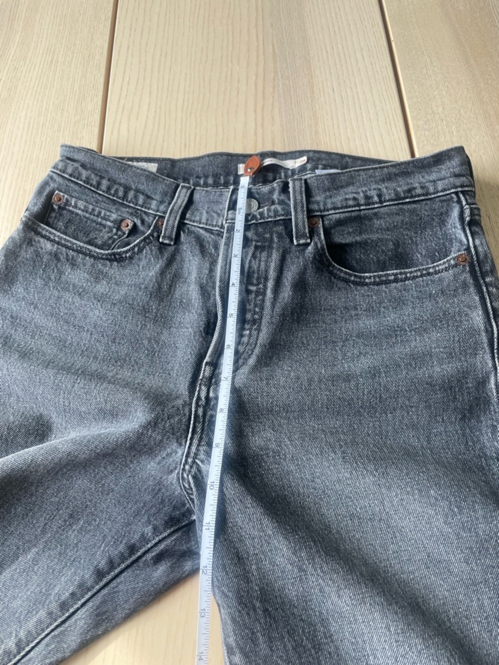 Levi’s Wedgie Black Wash Straight Jeans size 28 Levi ladies denim jeans - Picture 6 of 10